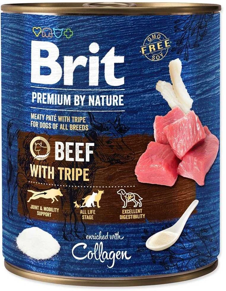 Brit Premium by Nature konservai šunims jautiena with Tripes 800g