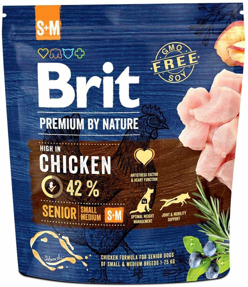 Brit Premium By Nature Senior S + M 1kg