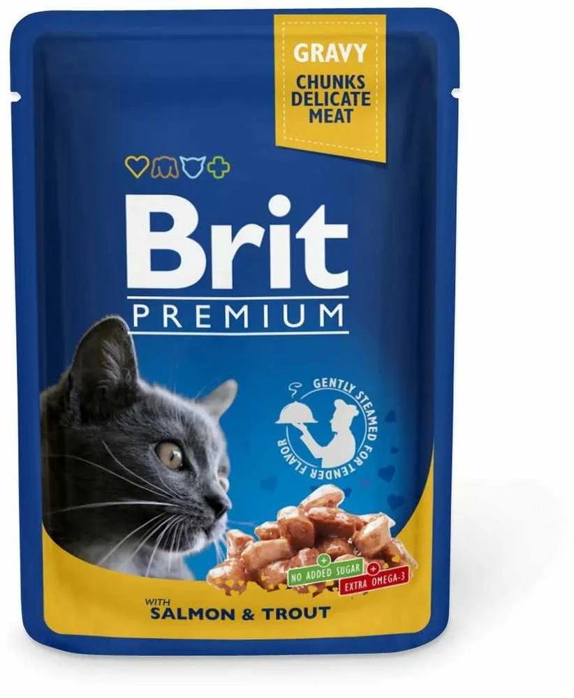 Brit Premium lašiša&upėtakis 100 g