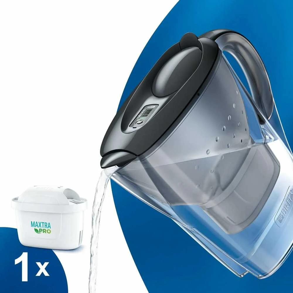 Vandens filtravimo ąsotis BRITA Marella Cool Graphite, 2,4 l + 1 vandens filtravimo filtras
