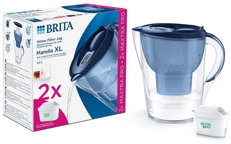 Vandens filtravimo indas Brita MARELLA XL, 3.5 l, mėlyna