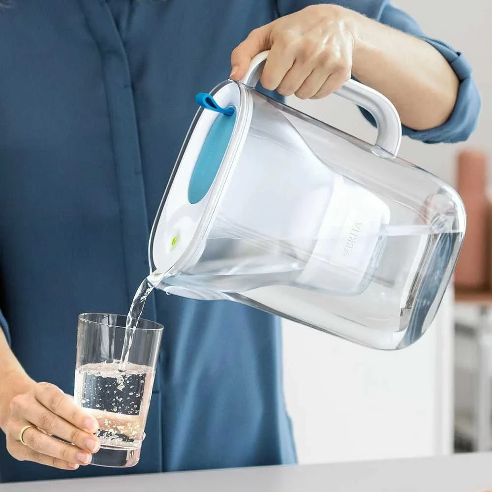 Vandens filtravimo ąsotis BRITA Style Eco 2.4L, žalios spalvos su 2x MAXTRA PRO filtrais +DOVANA Brita gertuvė