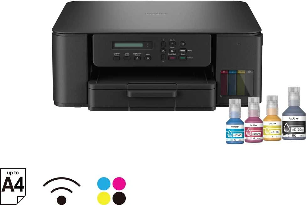 Spausdintuvas Brother | DCP-T530DW | Inkjet | Spalvotas | A4 | Wi-Fi | Juodas