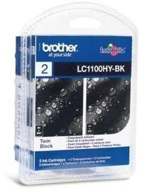 Brother rašalo rinkinys originalaus rašalo LC-1100HYBK Juodas 2 vnt.