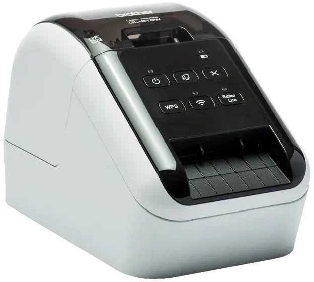 BROTHER etikečių spausdintuvas QL-810W - 62mm, terminis spausdinimas, USB WIFI Profi etikečių spausdintuvas / papildomai įsigijus DK-22251 print red /