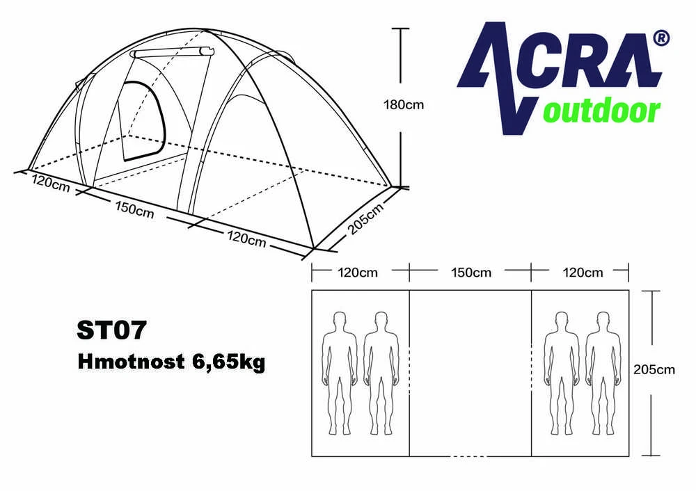 Brother Sport Turistinė palapinė CorbySport AC05779