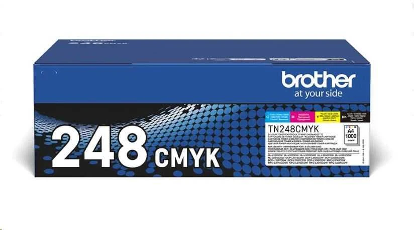 BROTHER TN248VAL TONER PACK Juodas+CMY 1000P
