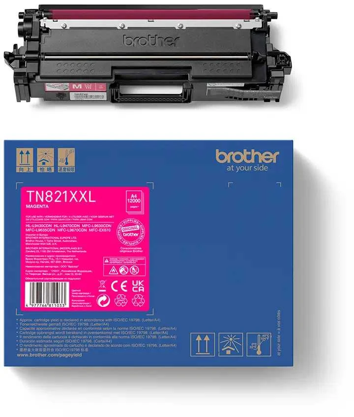 Brother Brolis TN-821XXLM | Tonerio kasetė | Magenta