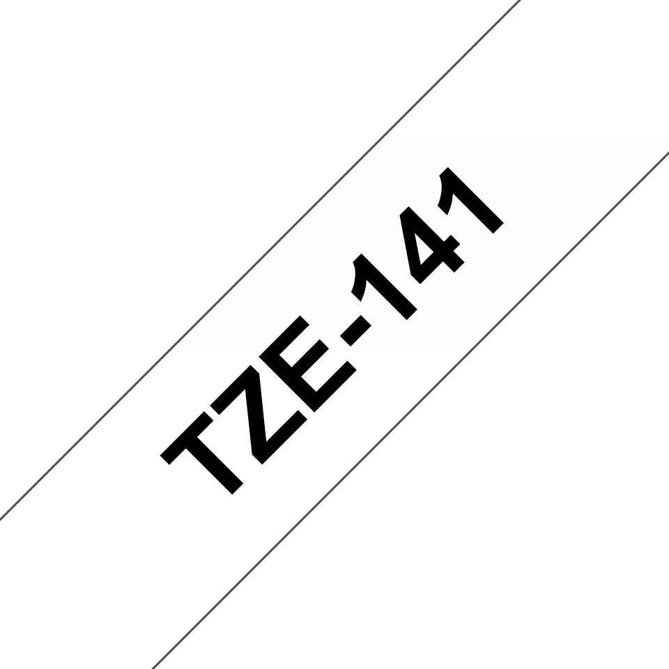 Brother TZe-141 laminuota juosta Juodas ant Clear, TZe, 8 m, 1,8 cm