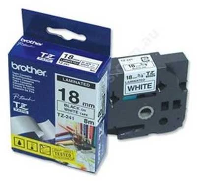Brother TZE-243 Laminated Tape Mėlyna on Baltas, TZe, 8 m, 1.8 cm