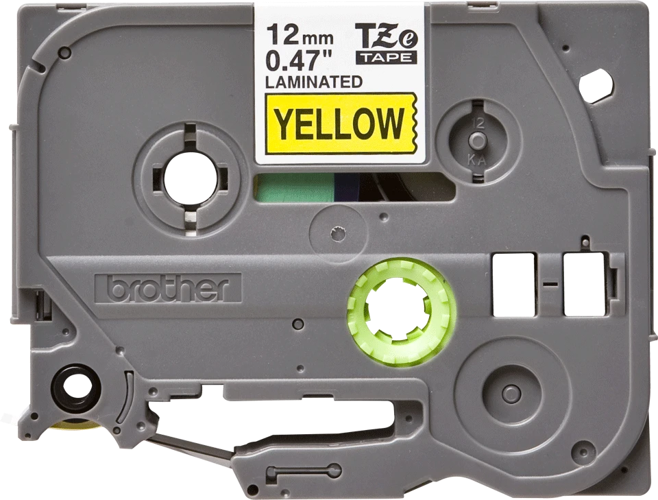 Brother | TZe-631 Laminated Tape | Juodas on Geltona | TZe | 8 m | 1.2 cm