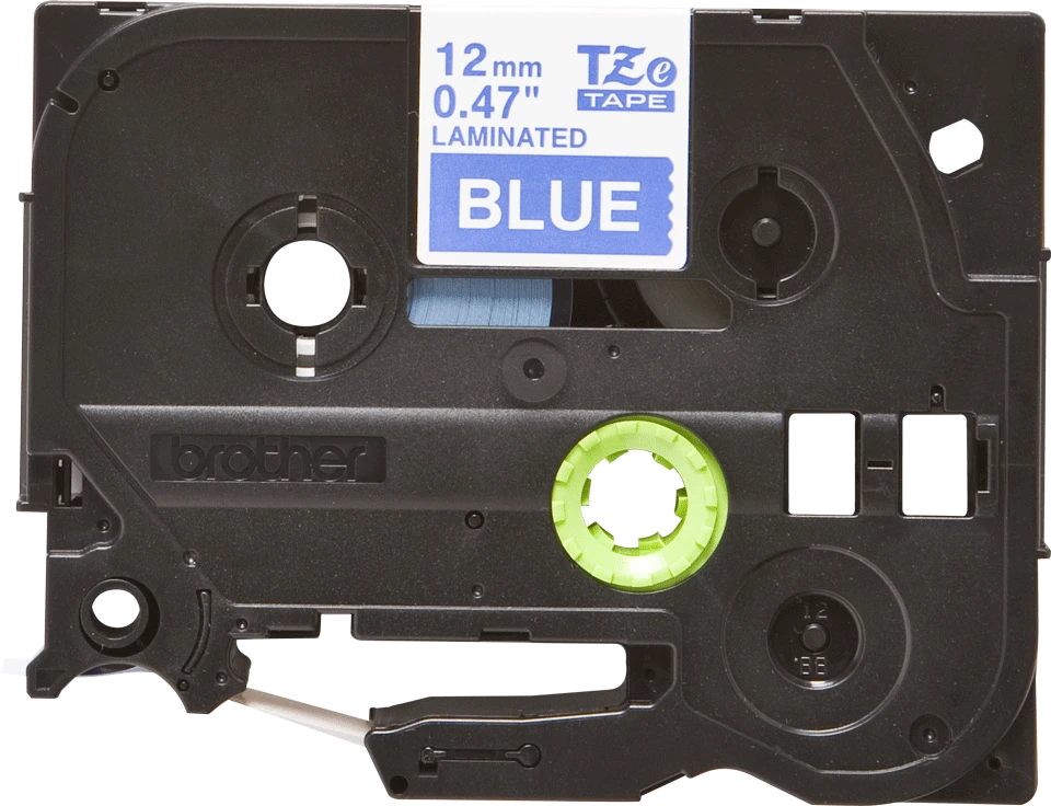 Brother | TZe-535 Laminated tape | Baltas on Mėlyna | TZe | 8 m | 1.2 cm