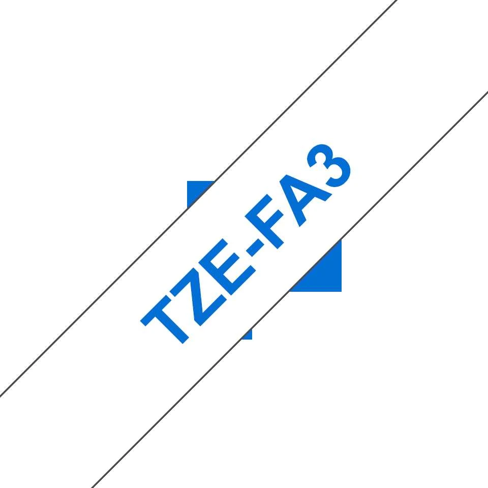 BROTHER TZFA3 12 Mėlynas ON Baltas FABRIC