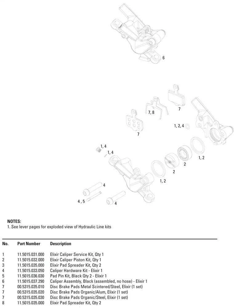 Diskinių stabdžių kaladėlės Sram ORGANIC/STEEL (POWERFUL) - 2vnt ROAD/ELIXIR/DB/LEVEL B1 (2020+) - OE MTB Pad