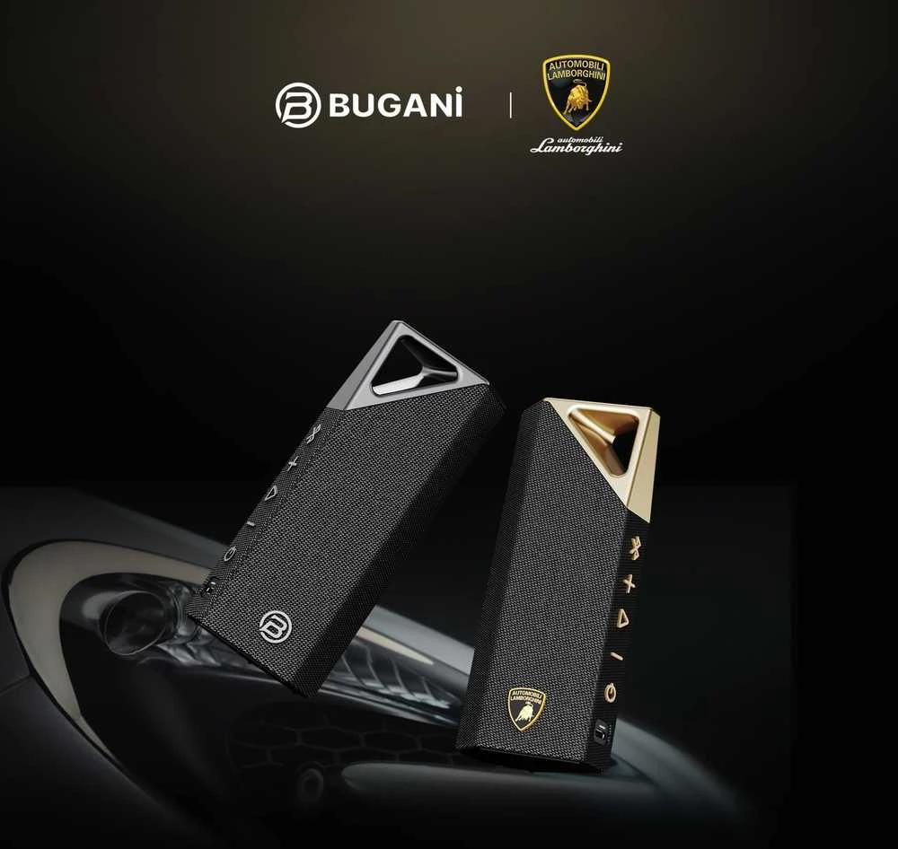 Garsiakalbis Bugani Brief Lamborghini co-branded Juodai-sidabrinė