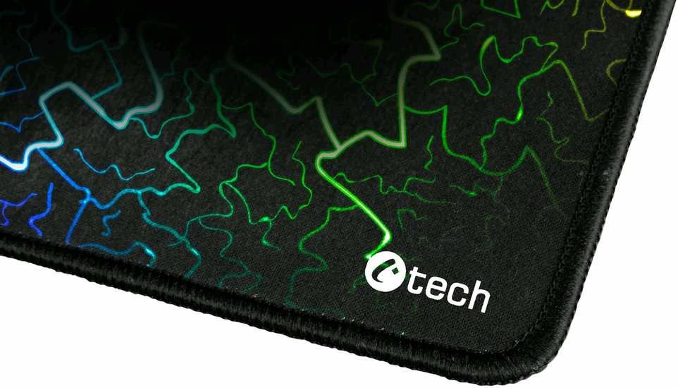 C-TECH žaidimų pelės kilimėlis ANTHEA ARC, spalvingas, skirtas žaidimams, 320x270x4mm, susiūti kraštai