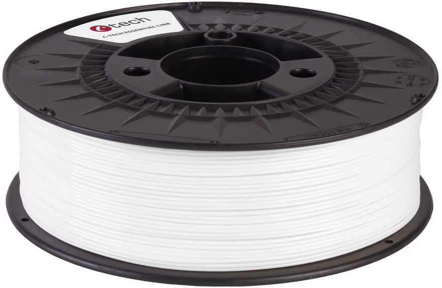 C-TECH PETG gija, balta, 1kg ritė