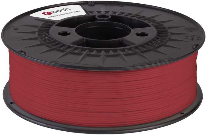 C-TECH spausdinimo gijos ESSENTIAL LINE, PLA, raudona, 1,75 mm, 1kg