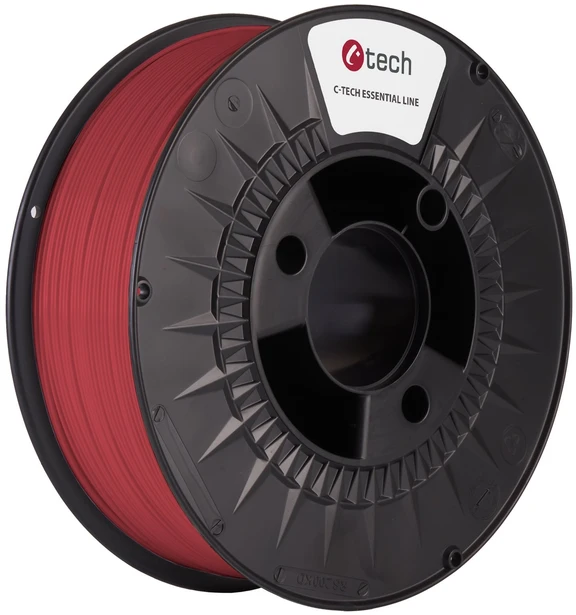 C-TECH spausdinimo gijos ESSENTIAL LINE, PLA, raudona, 1,75 mm, 1kg