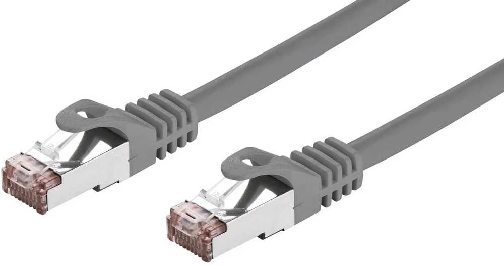 C-TECH kabelis patchcord Cat6, FTP, pilkas, 15m