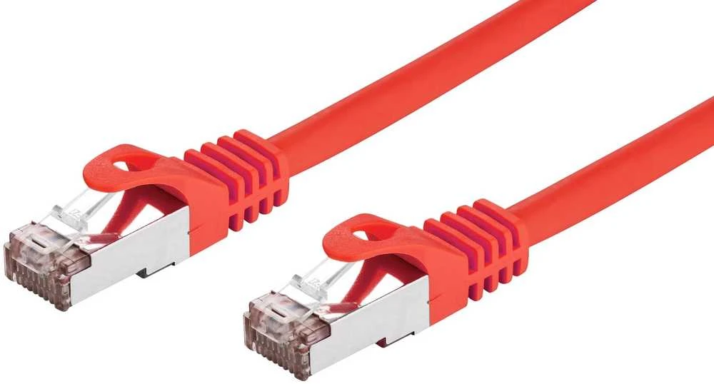 C-TECH kabelio pataisos laidas Cat6, FTP, raudonas, 1m
