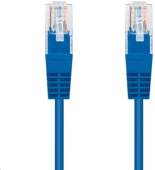 C-Tech Kabelis patchcord Cat5e, UTP, mėlyna, 1 m (CB-PP5-1B)