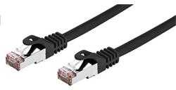 C-TECH kabelis patchcord Cat6, FTP, juodas, 0,5 m