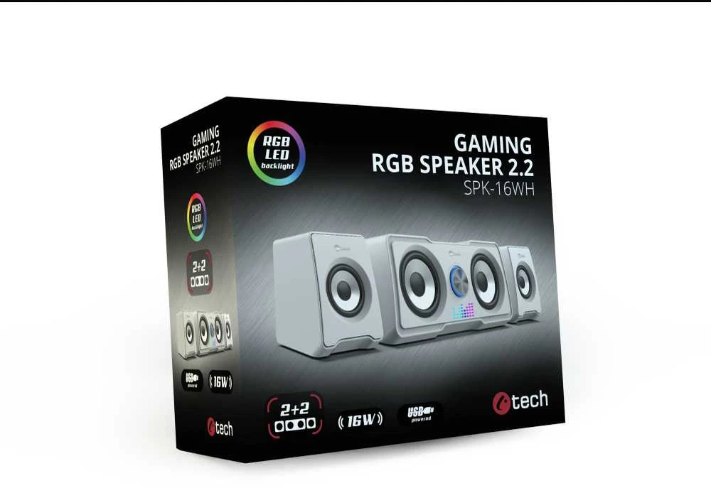 Kompiuterio kolonėlės C-Tech SPK-16 kompiuterio garsiakalbiai (SPK-16WH)