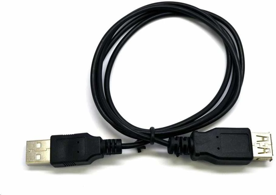 Kabelis USB C-Tech USB-A - USB-A 1,8 m Juodas (CB-USB2AA-18-B)