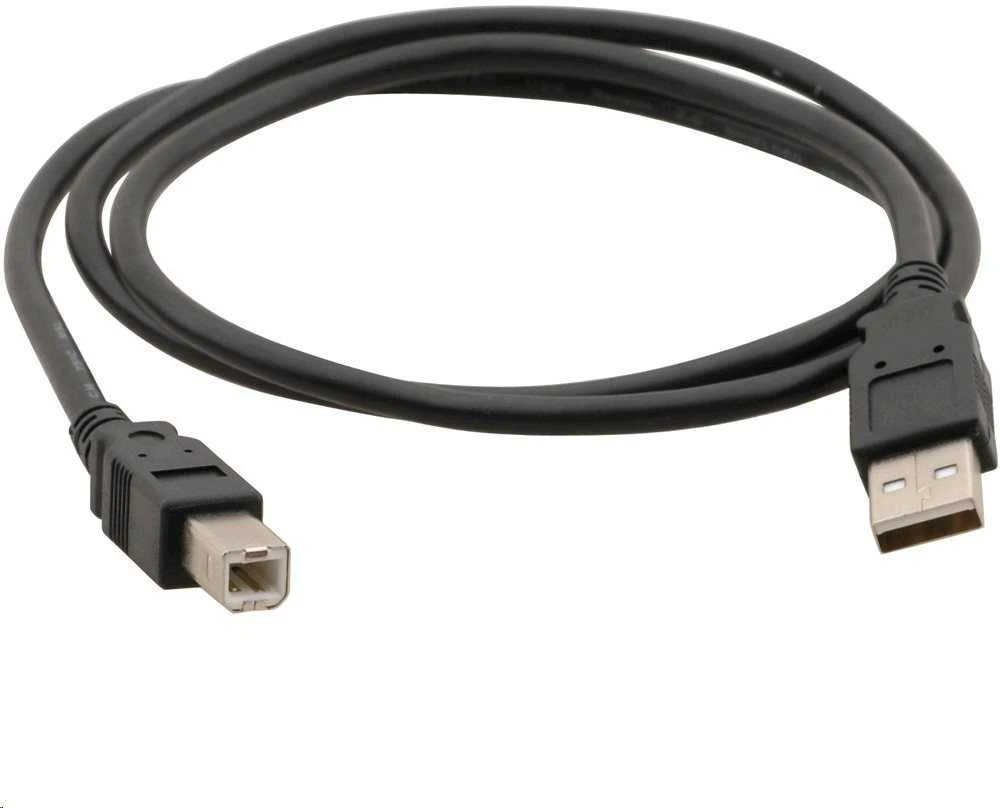 Kabelis USB C-Tech USB-A - USB-B 1.8 m Juodas (CB-USB2AB-18-B)