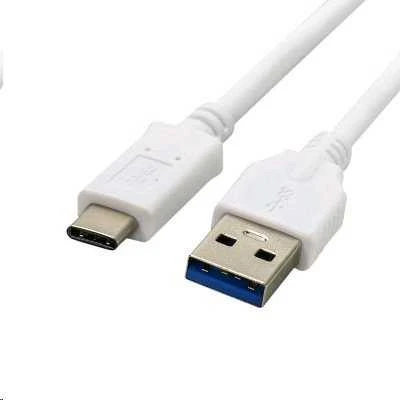 Kabelis USB C-Tech USB-A - USB-C 1 m Baltas (CB-USB3C-10W)