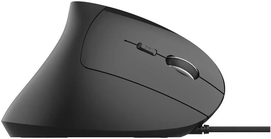 Pelė C-Tech C-TECH pelė VEM-09C vertikalus 6 przycisków juoda USB