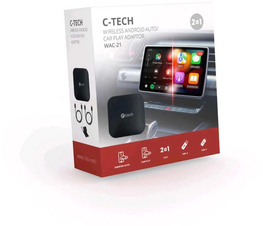 C-TECH WAC-21 belaidžio adapterio pakuotė