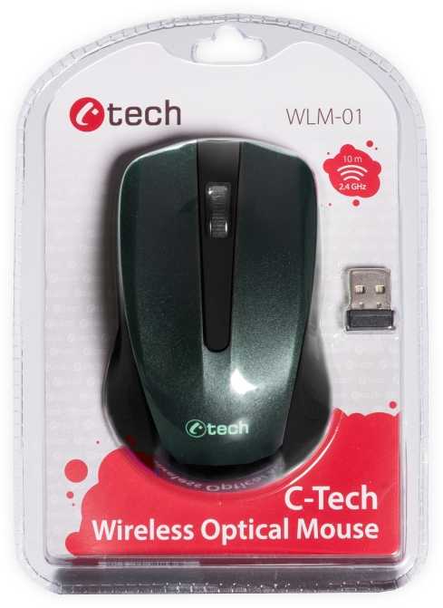 Pelė C-Tech WLM-01 juodas