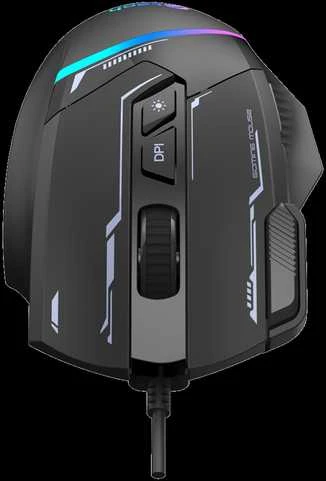 Pelė C-Tech C-TECH Herní pelė Zyra, USB, RGB, juoda