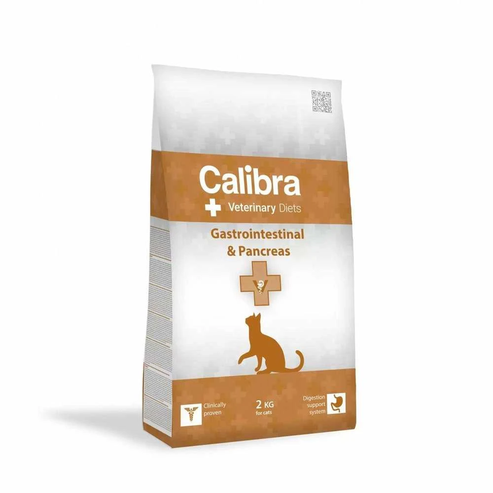 CALIBRA Veterinary Diets kačių virškinimo traktui ir kasai – sausas kačių maistas – 2kg