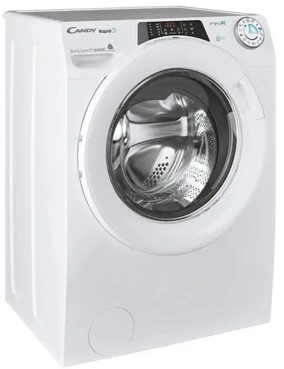 Candy | Skalbimo mašina su džiovintuvu | ROW 4854DWME/1-S | Energinio efektyvumo klasė A | Priekinio pakrovimo | Skalbimo talpa 8kg | 1400 aps./min. | Gylis 53 cm | Plotis 60 cm | Ekranas | TFT | Džiovinimo sistema | Džiovinimo talpa 5kg | Wi-Fi | Balta