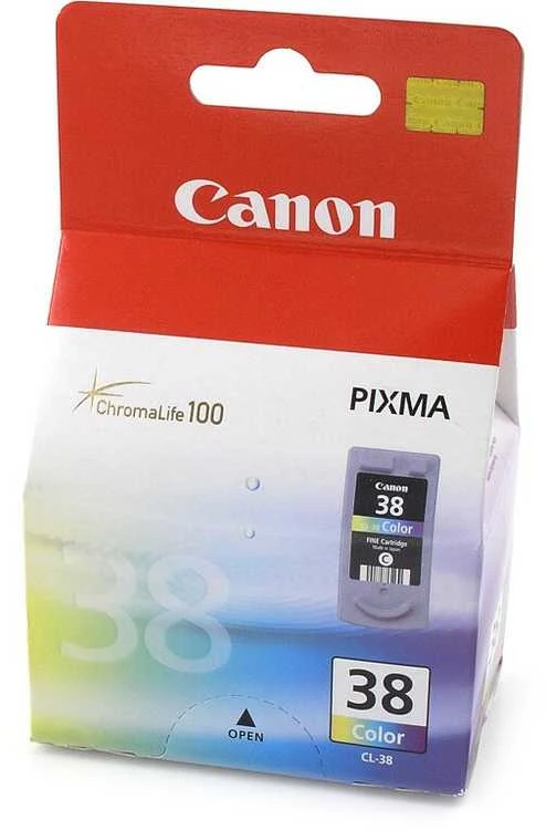 CANON CL-38 rašalo spausdinimo galvutė, spalvota, 9 ml, skirta PIXMA iP2500, 207 puslapiai