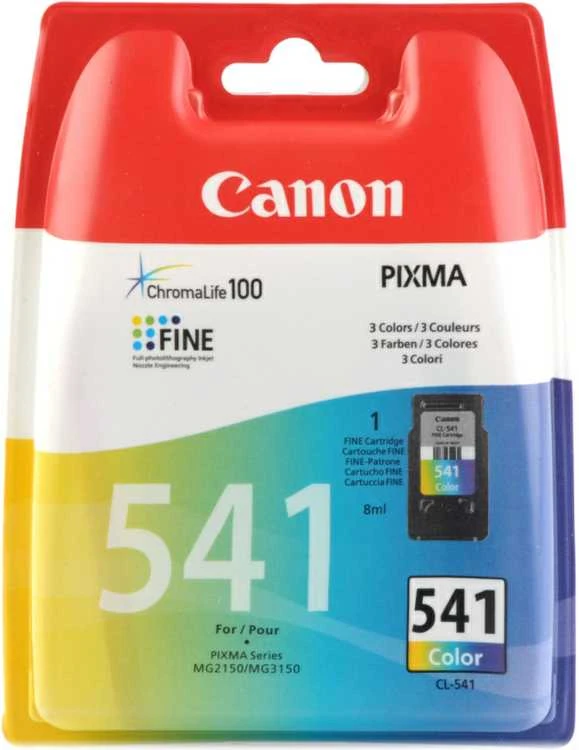 Canon CL-541 rašalo kasetė, žalsvai mėlyna, purpurinė, geltona