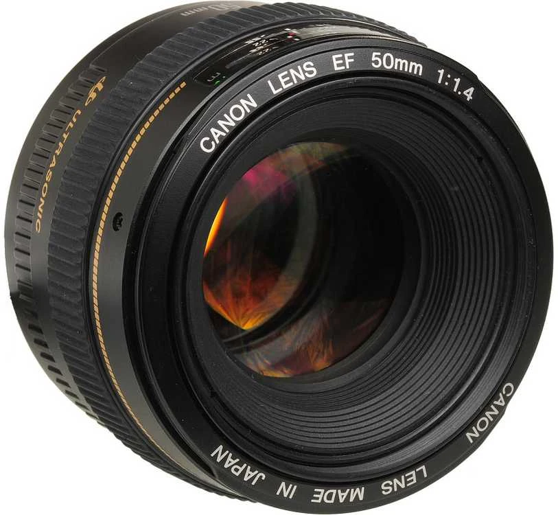 Objektyvas Canon EF 50mm 1:1,4 USM SLR Standartiniai objektyvai Juoda