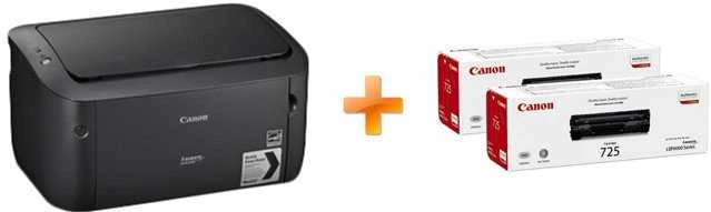 Canon Bundle Spausdintuvas i-SENSYS LBP6030B ir CRG-725 (2vnt.) Mono, lazerinis, A4, Juodas