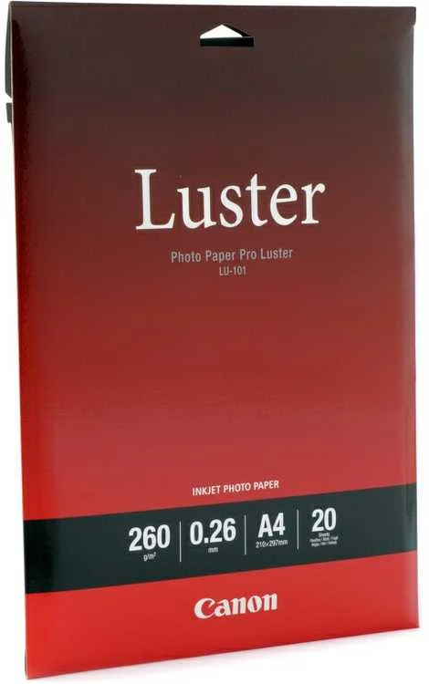 CANON LU-101 fotopopierius Pro Luster A4 20 lapų 260gsm 0,26mm