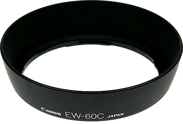 Objektyvas Canon EW-60C objektyvo gaubtas Juoda