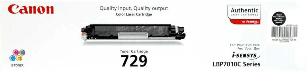 Canon cartridge 729, juodas