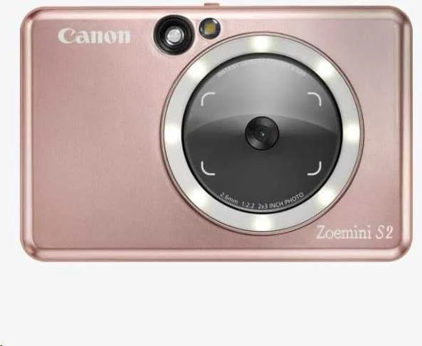 Canon Zoemini S2 mažų nuotraukų spausdintuvas ir fotoaparatas, Rausvo aukso