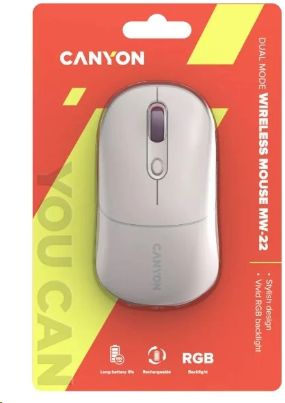 CANYON pelė MW-22 2in1 BT/ Wireless Rice