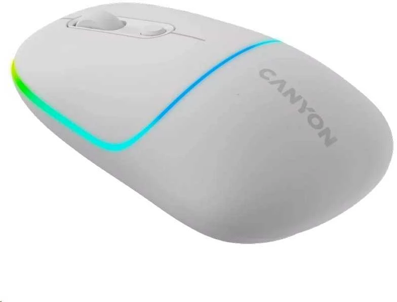 CANYON pelė MW-22 2in1 BT/ Wireless Snow Baltas