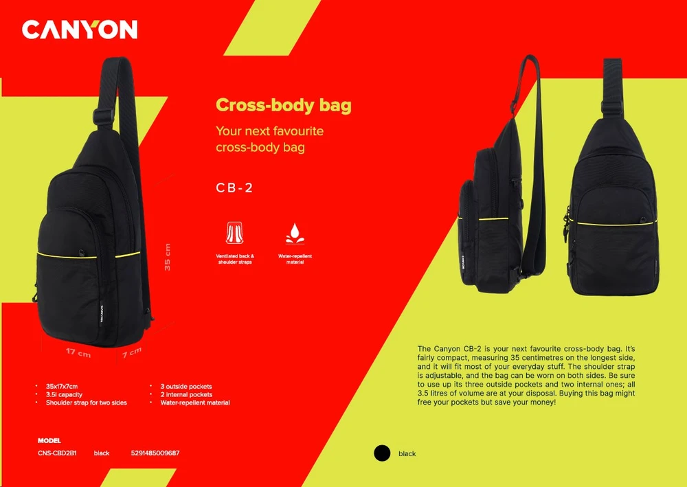 CANYON CB-2 Fanny Pack Juodas