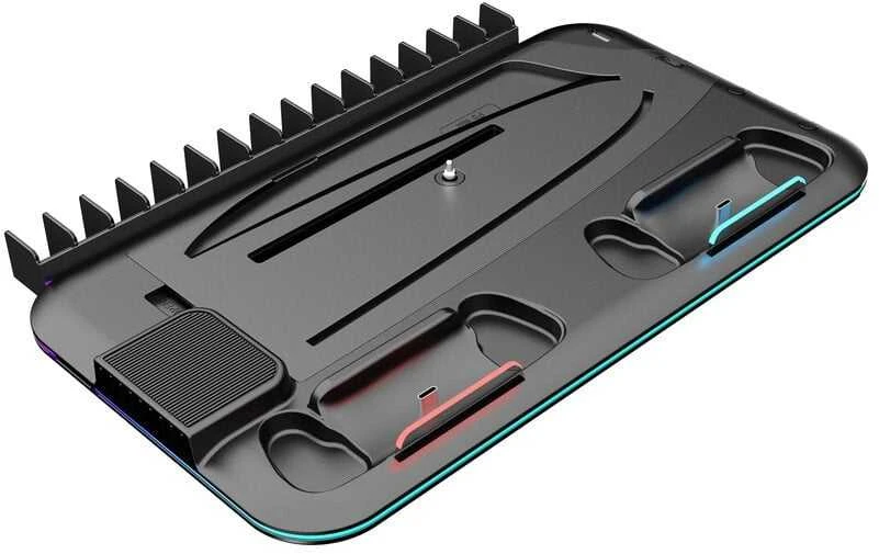 CANYON aušinimo stovas CS-51 RGB PS5 Slim/DE Charge Juodas