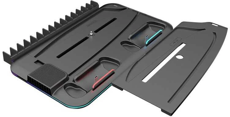 CANYON aušinimo stovas CS-51 RGB PS5 Slim/DE Charge Juodas